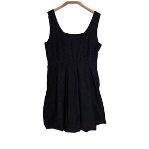 Women's - Cynthia Rowley Black Sleeveless Bubble Hem Dress, Size Large
